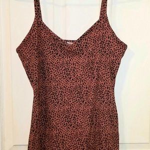 POPULAR 21 Coral Leopard Dress